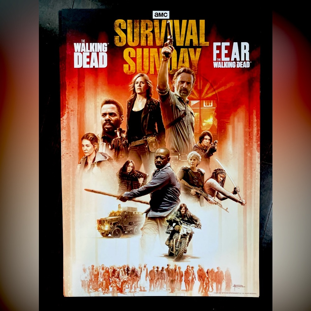 Walking Dead/Fear The Walking Dead “Survival Sunday” movie poster